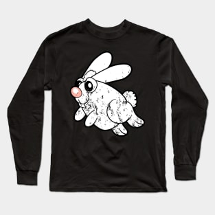Retro Vintage Grunge Easter Bunny Long Sleeve T-Shirt
